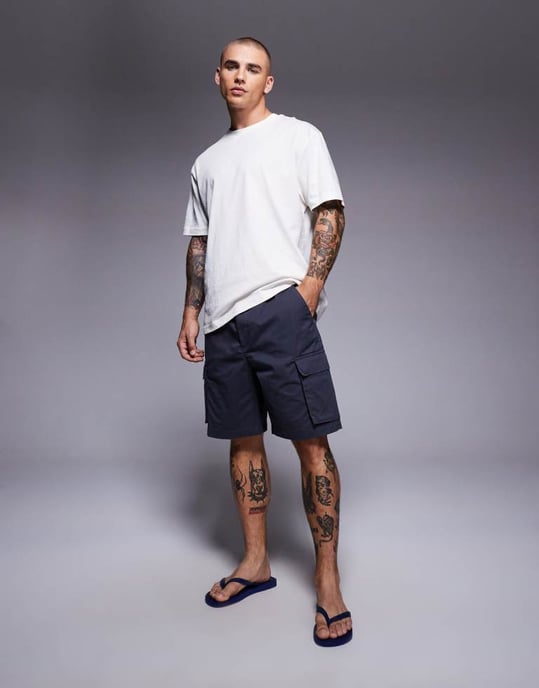 Calvin Klein Jeans cargoshorts i grått - Image 2