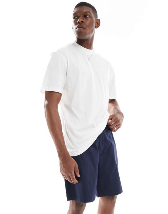 Jack & Jones 2-pack chinoshorts i tan och marinblå - Image 2