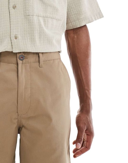 Jack & Jones baggy tung twill chino shorts i beige - Image 3