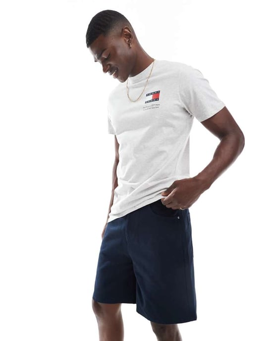 ASOS DESIGN knälånga shorts i marinblå - Image 4