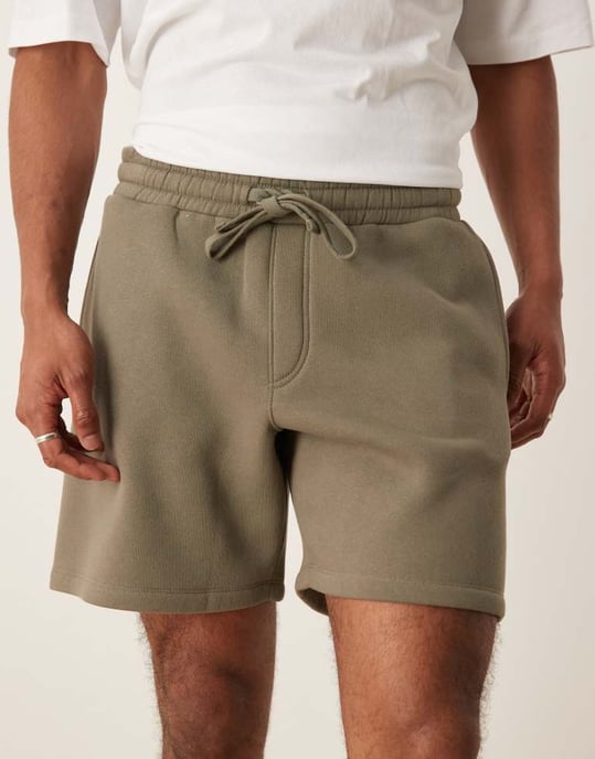 ASOS DESIGN kort kjol i khaki - Image 4