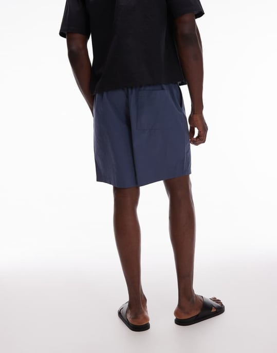 ARKET bomullsshorts med dragsko i blått - Image 3