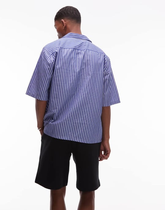 Topman premium översize kort i svart - Image 2