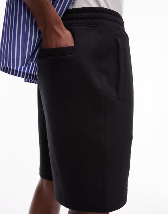 Topman premium översize kort i svart - Image 3