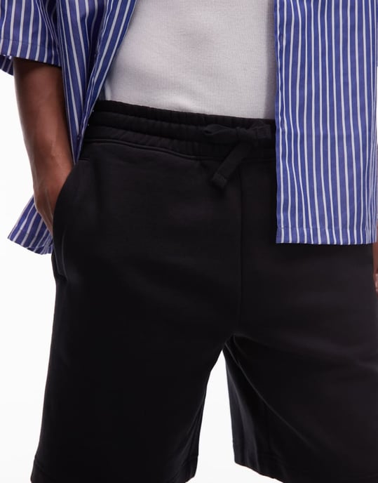 Topman premium översize kort i svart - Image 4