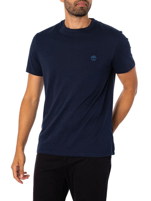Timberland Slim Fit Embroidered Logo T-Shirt, Blue - Image 2