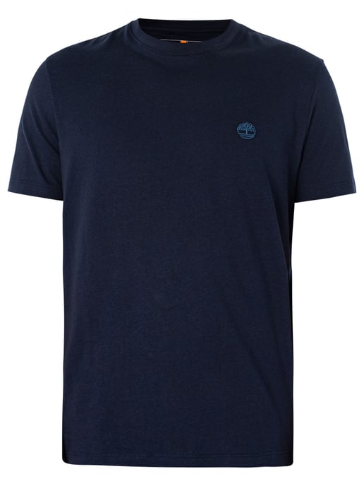 Timberland Slim Fit Embroidered Logo T-Shirt, Blue - Image 5