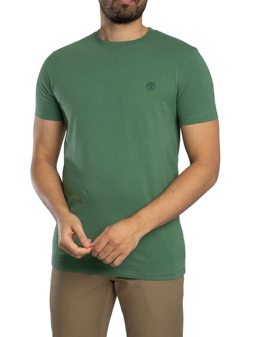 Timberland Slim Fit Embroidered Logo T-Shirt, Green - Image 2