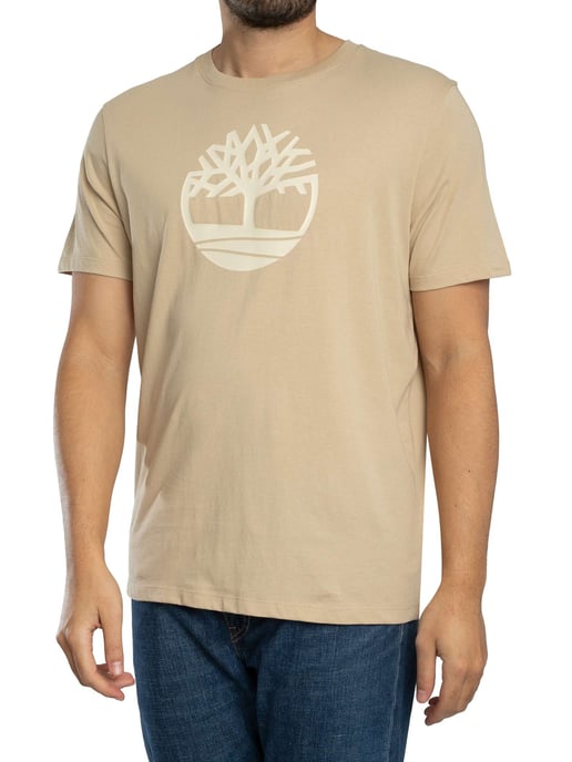Timberland Tree Logo T-Shirt, Beige - Image 2