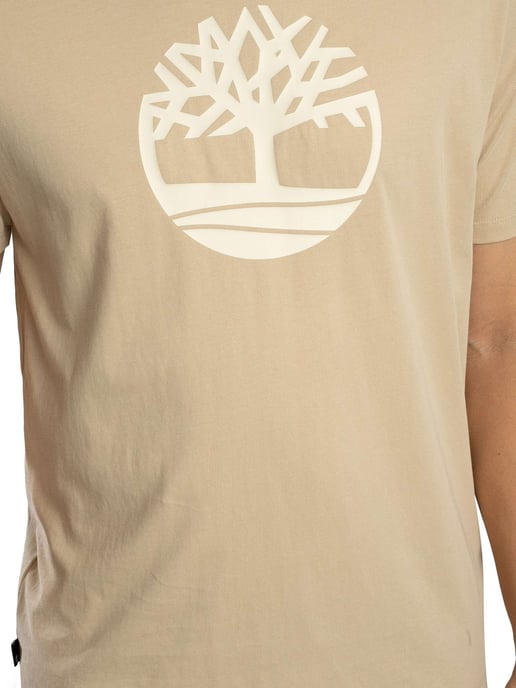Timberland Tree Logo T-Shirt, Beige - Image 4