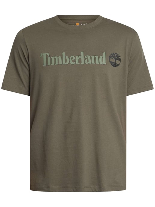 Timberland Lineair Logo-T-Shirt, Groen - Image 5