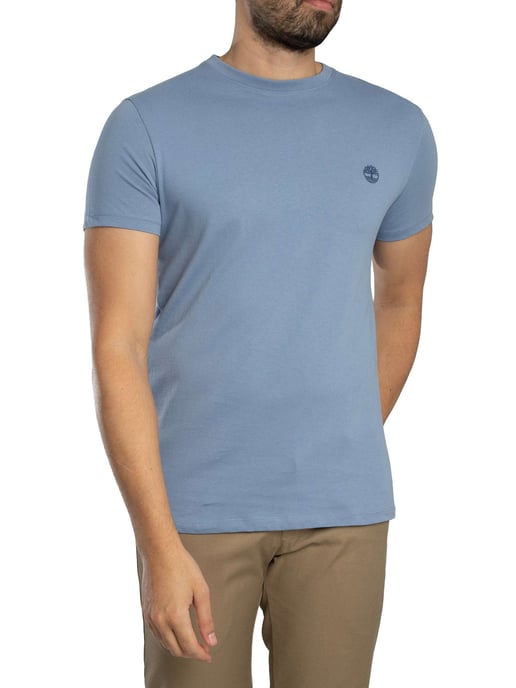 Timberland Slim Fit Embroidered Logo T-Shirt, Blue - Image 2