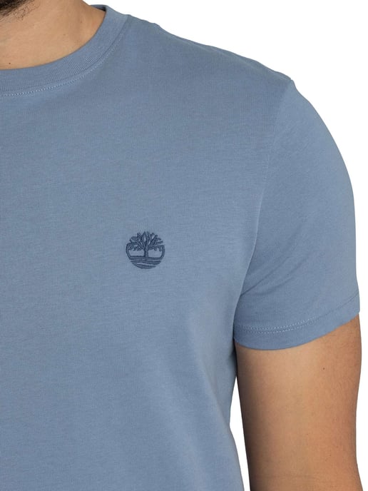 Timberland Slim Fit Embroidered Logo T-Shirt, Blue - Image 4