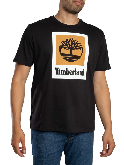 Timberland Gekleurd Kort Grafisch T-Shirt, Zwart - Image 2