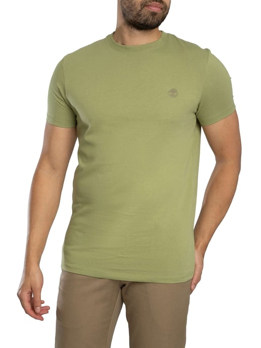 Timberland Slim Fit Embroidered Logo T-Shirt, Green - Image 2