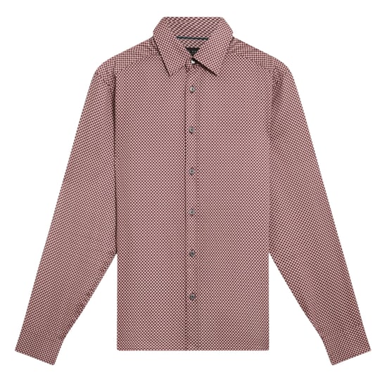 Ted Baker Jozef Mini Geo Print Light Purple Shirt - Image 1