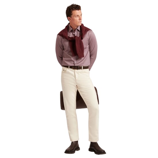 Ted Baker Jozef Mini Geo Print Light Purple Shirt - Image 5