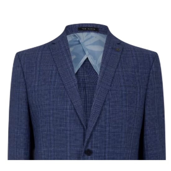 Ted Baker Herenjasje met ruitjes- en houndstoothpatroon (Luchtmacht Blauw) - Image 3