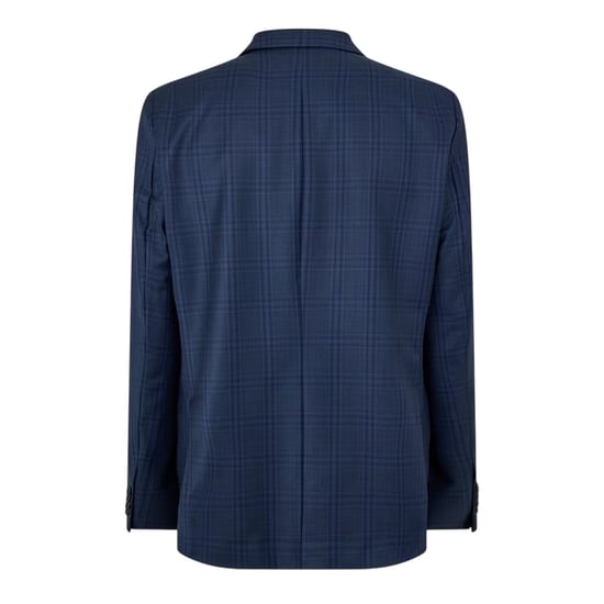 Ted Baker Mens Plaid Notch Neck Suit Jacket (Dark Blue) - Image 2