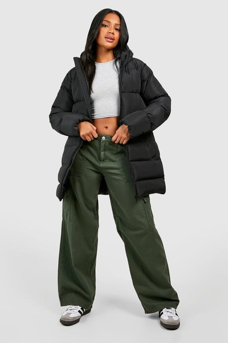 Cinched Waist Puffer Jacket - Image 3