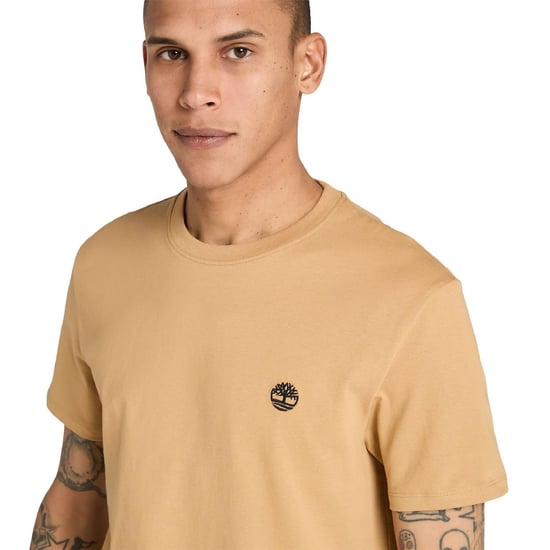 Men's Timberland Dunstan River T-Shirt in Light Wheat B - Image 5
