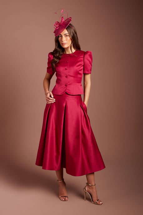 Short Sleeve Button Through Fitted Jacket - Image 1