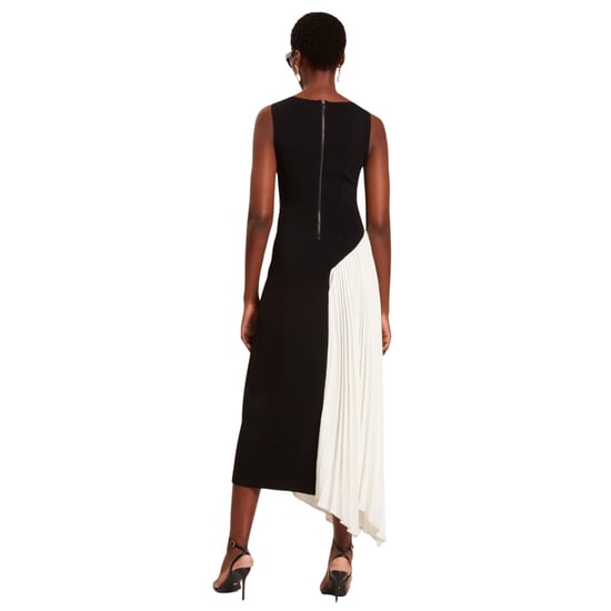 Ted Baker Zeera Mouwloze Zwarte Gebreide Jurk Met Contrasterend Paneel - Image 3