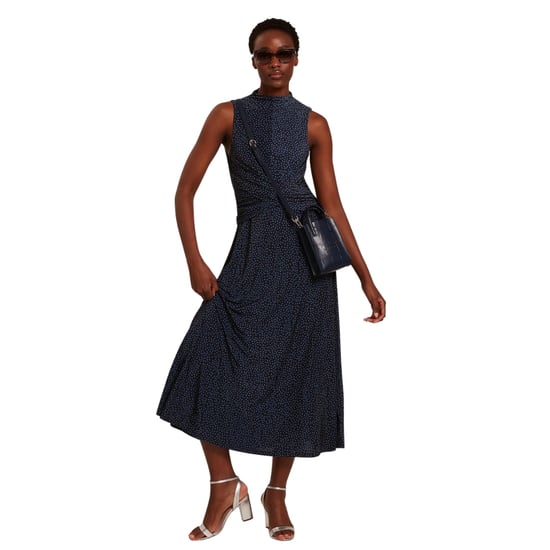Ted Baker Inisha Bedrukte Mouwloze Zwarte Midi-jurk - Image 2