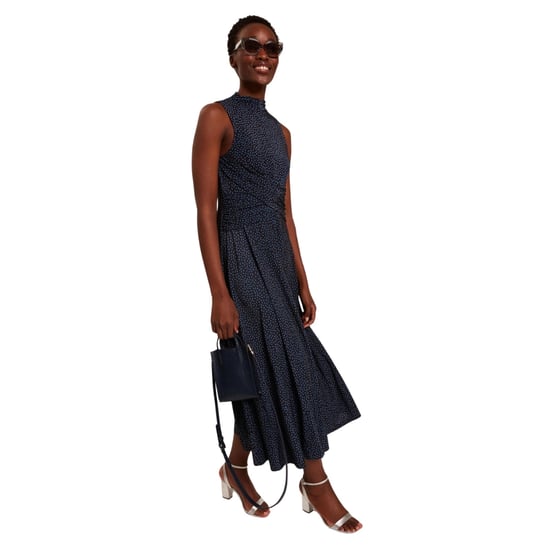 Ted Baker Inisha Bedrukte Mouwloze Zwarte Midi-jurk - Image 3