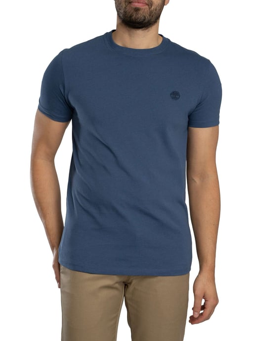 Timberland Slim Fit Embroidered Logo T-Shirt, Blue - Image 2