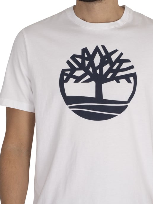 Timberland T-Shirt Met Merknaam, Wit - Image 4