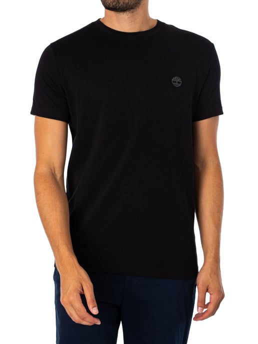 Timberland Slim Fit Embroidered Logo T-Shirt, Black - Image 1