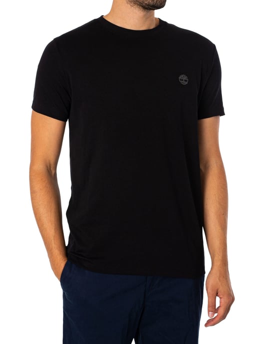 Timberland Slim Fit Embroidered Logo T-Shirt, Black - Image 2