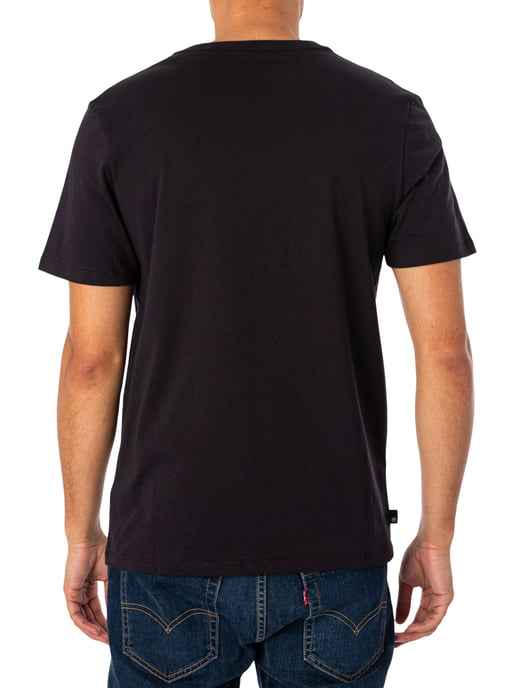 Timberland Lineair Logo-T-Shirt, Zwart - Image 3