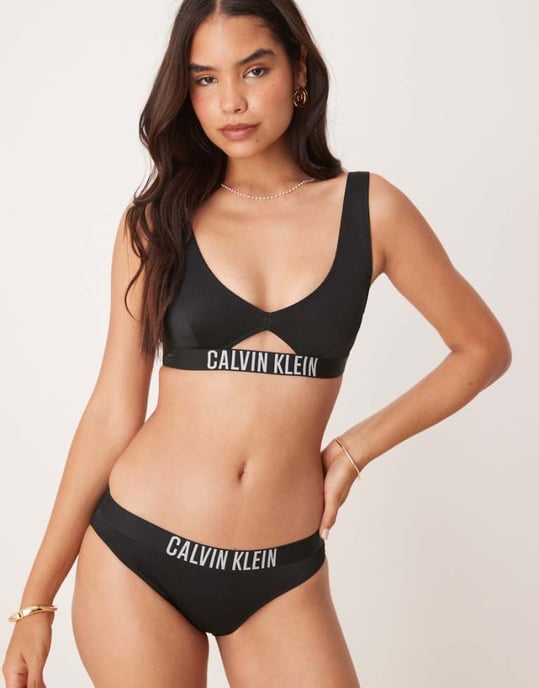 Calvin Klein Intense Power bikiniunderdelar i svart - Image 1