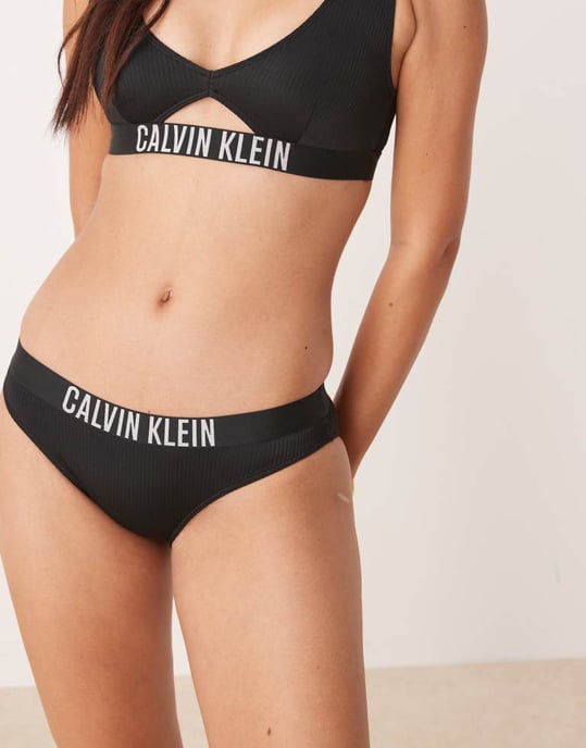 Calvin Klein Intense Power bikiniunderdelar i svart - Image 2