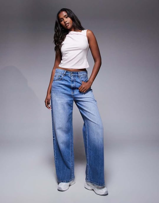 ASOS DESIGN passande topp med vridet halsdetalj i pastellrosa - Image 4