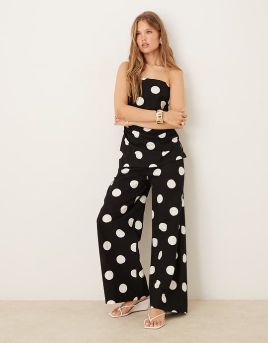 Nobody's Child Marielle linne bandeau topp koord i svart - Image 2