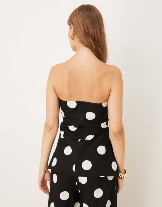 Nobody's Child Marielle linne bandeau topp koord i svart - Image 3