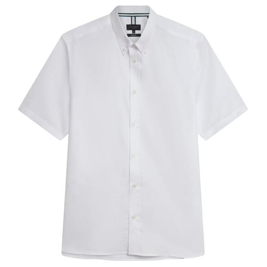 Ted Baker Alyth Regular Branded White Oxford Shirt - Image 1