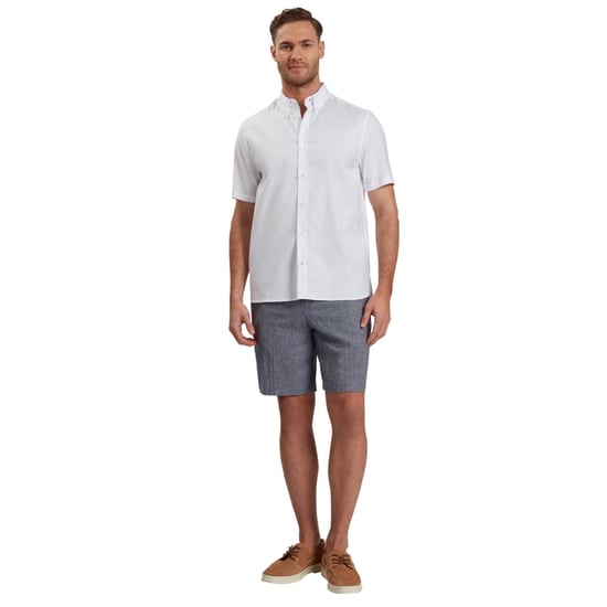 Ted Baker Alyth Regular Branded White Oxford Shirt - Image 3