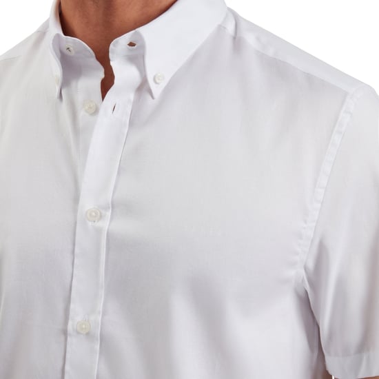 Ted Baker Alyth Regular Branded White Oxford Shirt - Image 5