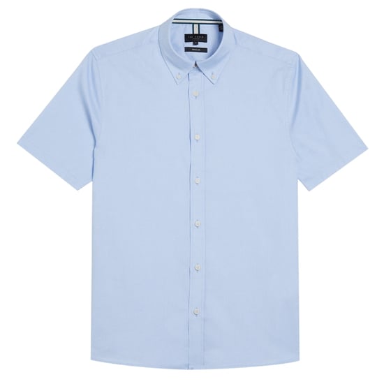 Ted Baker Aldgte Regular Premium Light-blue Oxford Shirt - Image 1