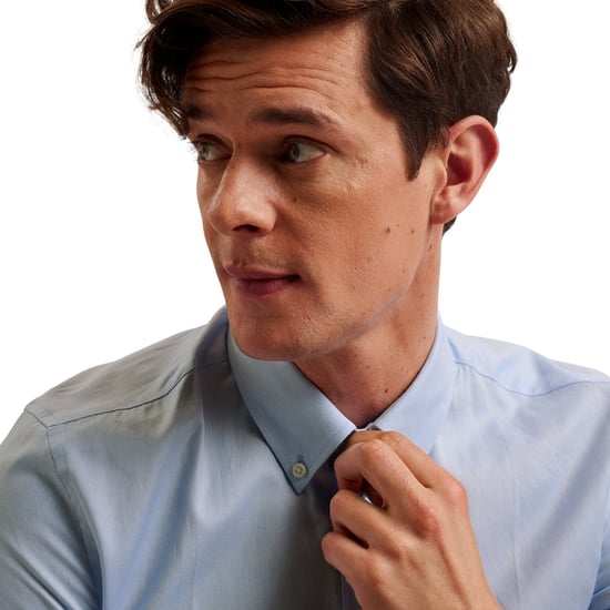 Ted Baker Aldgte Regular Premium Light-blue Oxford Shirt - Image 5