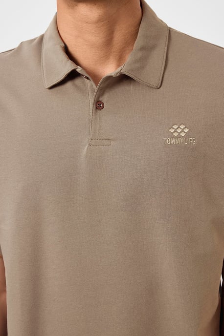 Men's Cotton Elastane Polo T-Shirt - Image 4