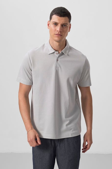 Heren Katoen-Elastaan Polo T-shirt - Image 6