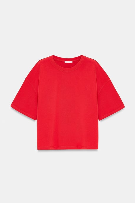 Oversized Cotton Crew Neck T-Shirt - Image 5