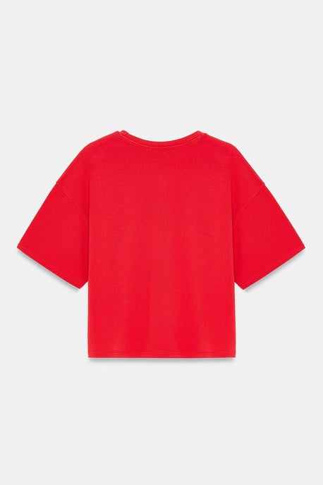 Oversized Cotton Crew Neck T-Shirt - Image 6