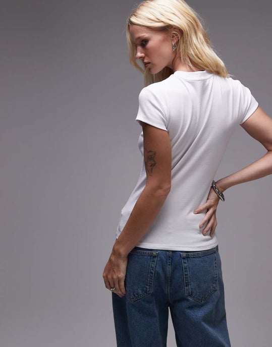 Topshop graphic Bueno Vista semester varje dag t-shirt i vitt - Image 3