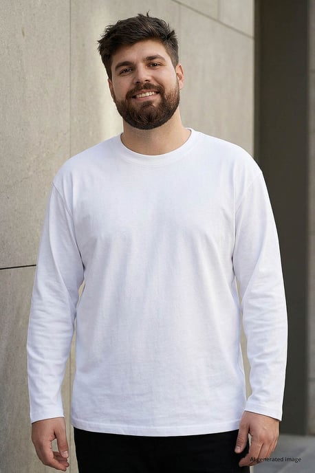 Heren T-shirt van katoen en elastaan - Image 2